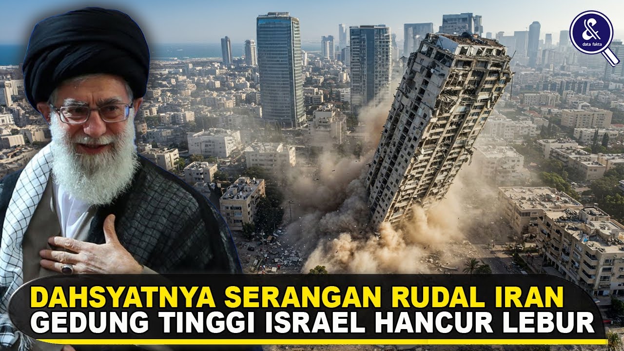 Youtube Thumnail image of : GEDUNG-GEDUNG TINGGI TEL AVIV HANCUR LEBUR -- Inilah Bukti Dahsyatnya Serangan Rudal Iran ke Israel